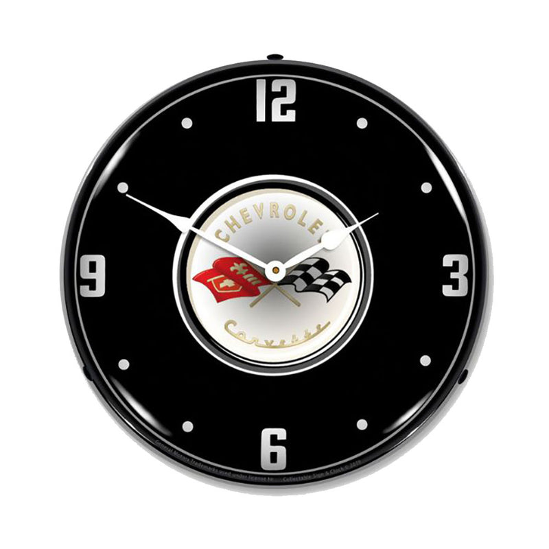 C1 Corvette | LED Clock - Front