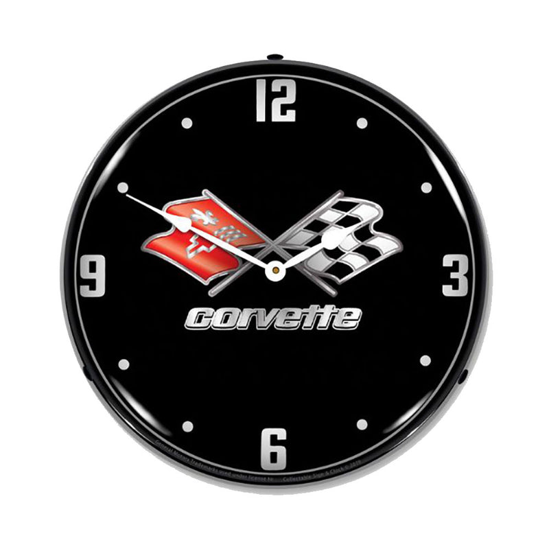 C3 Corvette | LED Clock - Front