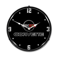 C4 Corvette | LED Clock - Front