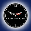 C6 Corvette | LED Clock - with LED Lights on