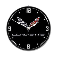 C7 Corvette | LED Clock - Front