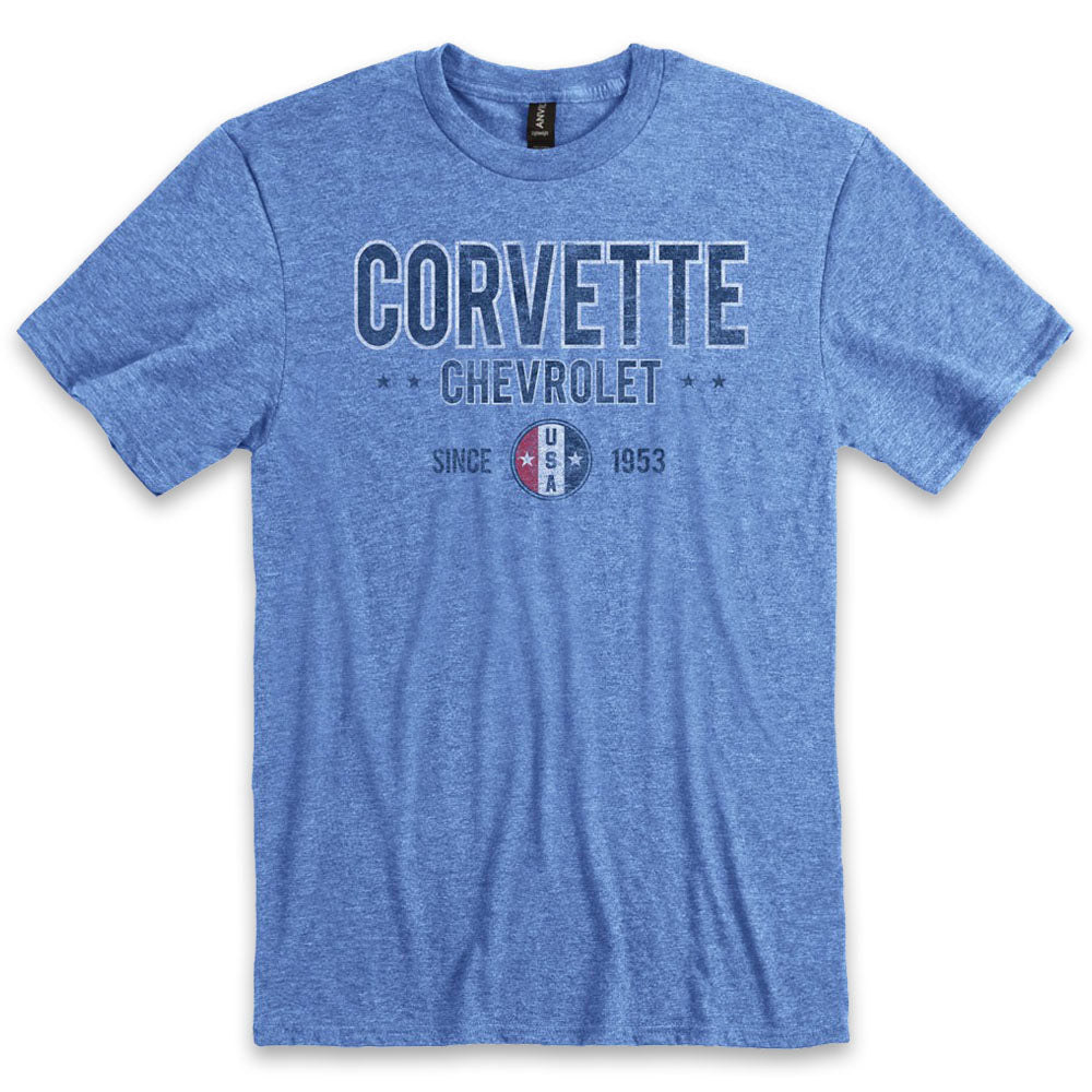 Corvette USA Vintage Tee | Heather Royal