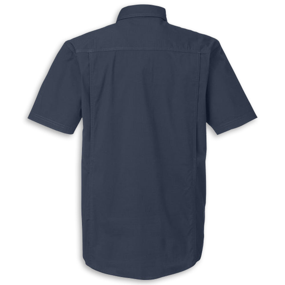 C7 DRI♦DUCK Short Sleeve | Button Down - Deep Blue - Back