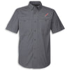 C7 DRI♦DUCK Short Sleeve | Button Down - Gunmetal - Front