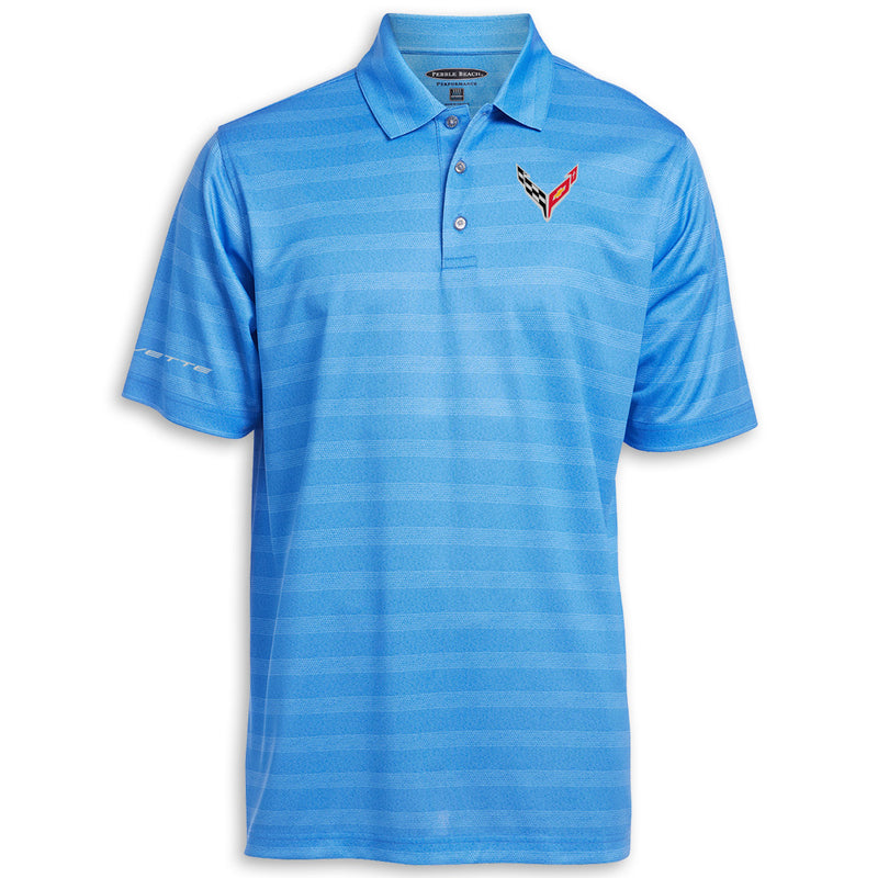 C8 Pebble Beach® Polo | Pindot Regatta Blue