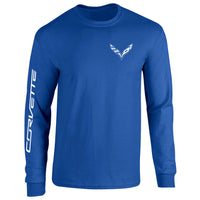 C7 Long Sleeve Tee | Royal - Front