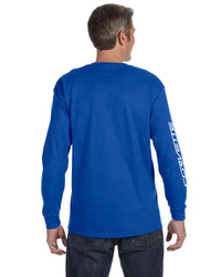 C7 Long Sleeve Tee | Royal - On Figure Back