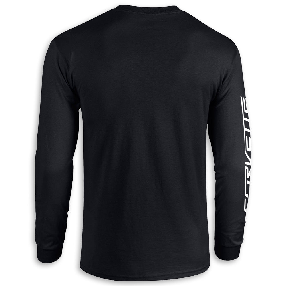 C7 Long Sleeve Tee | Black - Back