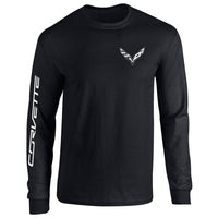 C7 Long Sleeve Tee | Black - Front