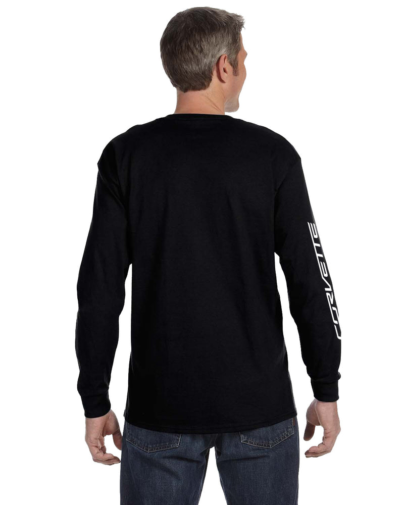 C7 Long Sleeve Tee | Black - On Figure Back