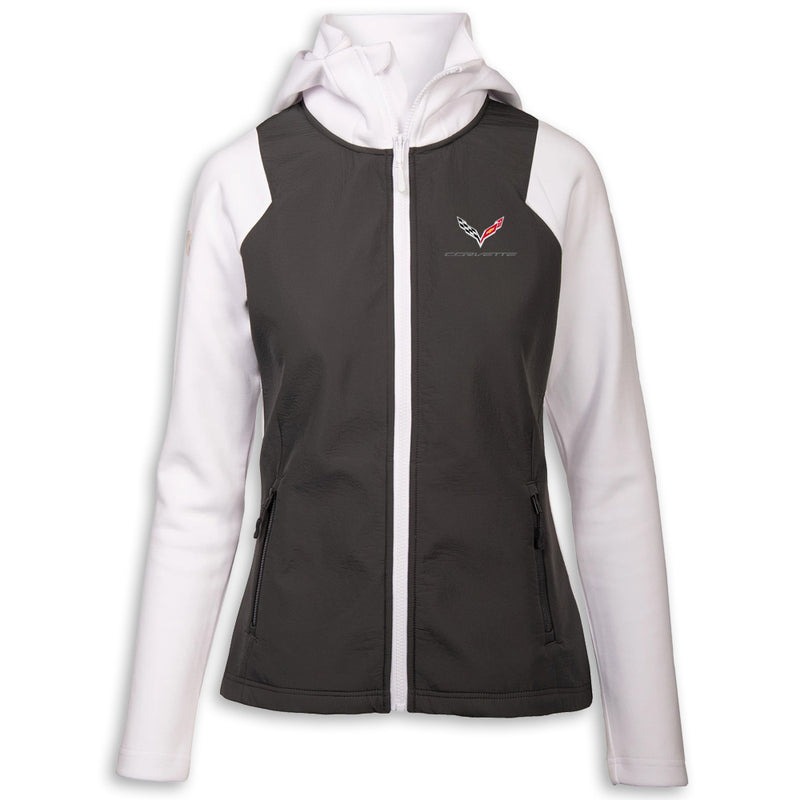 C7 Corvette Contrast | Hooded Full-Zip - Front