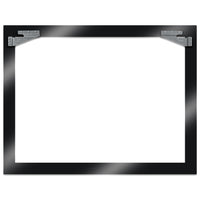 C8 Crossed Flags | Recessed Frame Metal Print - Back