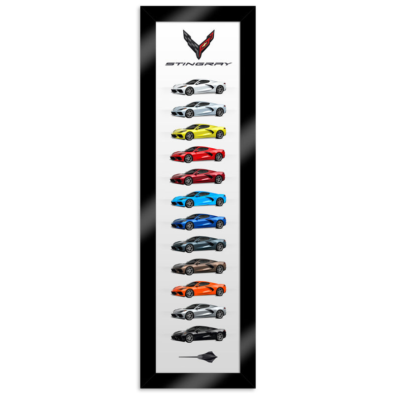 Vertical C8 Original | Car Colors Canvas Print