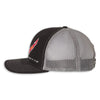 C8 Mesh-Back Cap | Black/Charcoal - Side