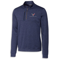 C8 Cutter & Buck® | Stealth Quarter-Zip - Navy - Front