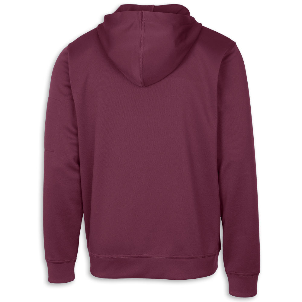 C8 Outlook Hooded | Full-Zip - Burgundy - Back