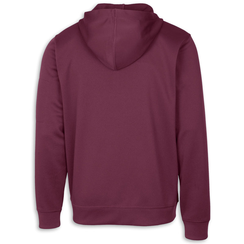 C8 Outlook Hooded | Full-Zip - Burgundy - Back