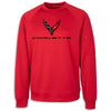 C8 Skyline Long Sleeve | Crewneck - Red - Front