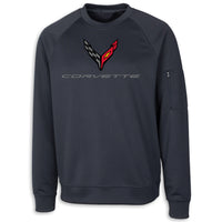 C8 Skyline Long Sleeve | Crewneck - Navy - Front