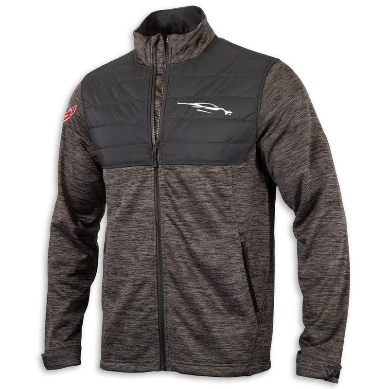C8 Corvette Awayday | Full-Zip - Charcoal - 3/4 Front