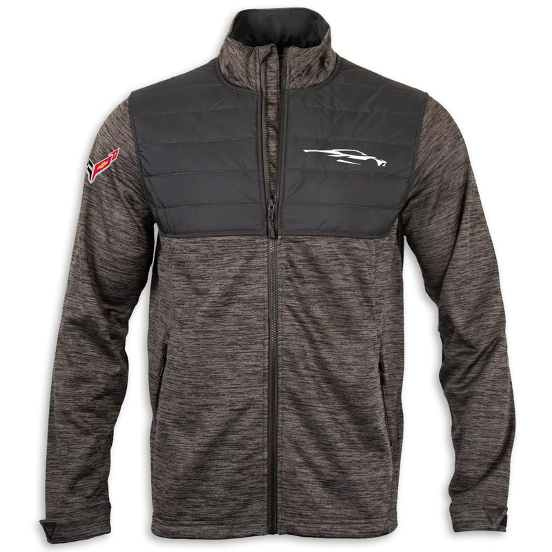C8 Corvette Awayday | Full-Zip - Charcoal - Front