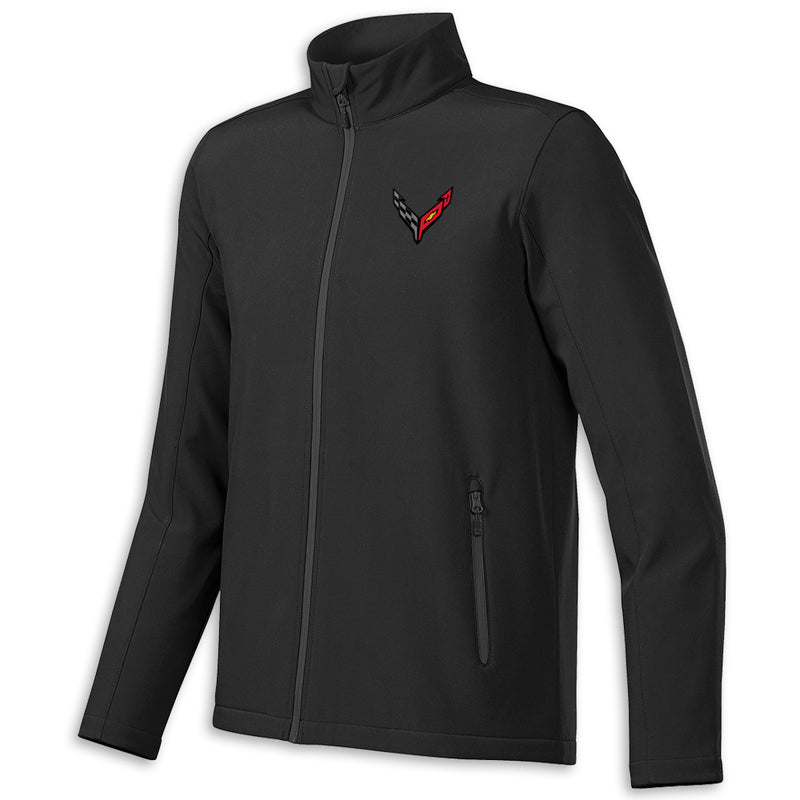 C8 High-Performance | Soft Shell - Black/Graphite - 3/4 view