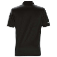 C8 Gesture Striped Polo | Black/Titanium - Back