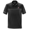 C8 Gesture Striped Polo | Black/Titanium - Front