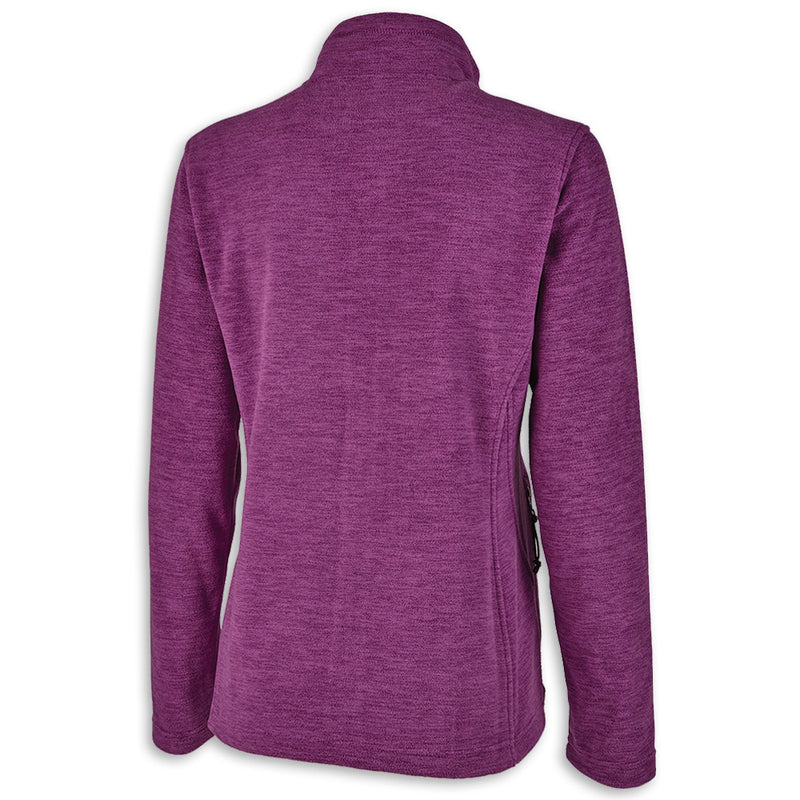 C8 Accent Full-Zip Fleece | Fuchsia - Back