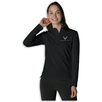 C8 Byway Quilted | Quarter-Zip - Black - Front