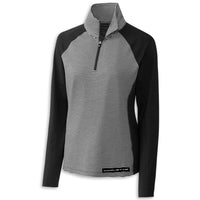 C8 Cutter & Buck® | Tour Half-Zip - Black - Front