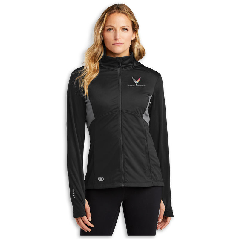 C8 Ogio® Women's | Hooded Soft Shell - Front