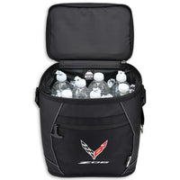 Z06 Waterproof | 12 Can Cooler - Open with ice and water bottles inside