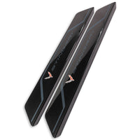 C8 Color-Matched Stingray | Door Sill Plate Covers - Shadow Gray