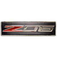 Corvette C7 Z06 Metal Sign - Front