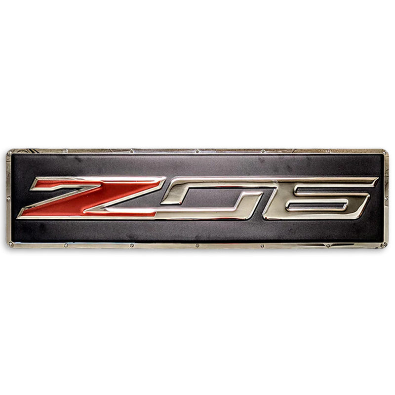 Corvette C7 Z06 Metal Sign - Front