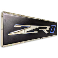Corvette C7 ZR1 Metal Sign - 3/4 View