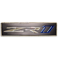 Corvette C7 ZR1 Metal Sign - Front
