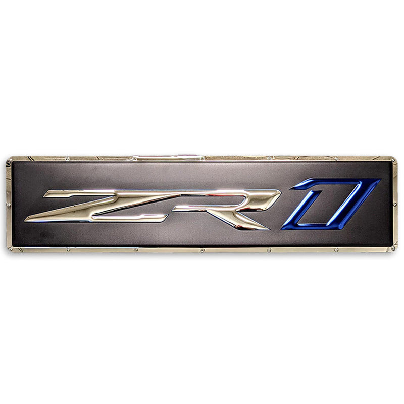 Corvette C7 ZR1 Metal Sign - Front
