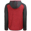 Cutter & Buck Hooded Fleece | Red Heather/Charcoal - Back
