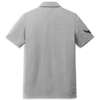 TravisMathew Chest Stripe Polo - Heather Gray - Back