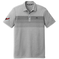 TravisMathew Chest Stripe Polo - Heather Gray - Front
