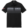 TravisMathew Chest Stripe Polo - Black - Front