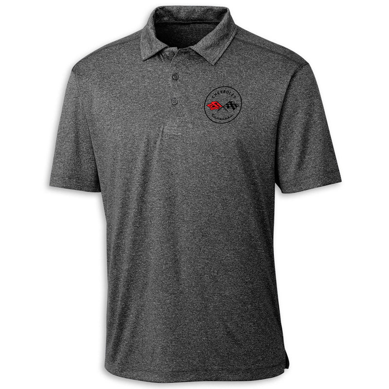 C1 Heritage Performance Polo | Black - Front