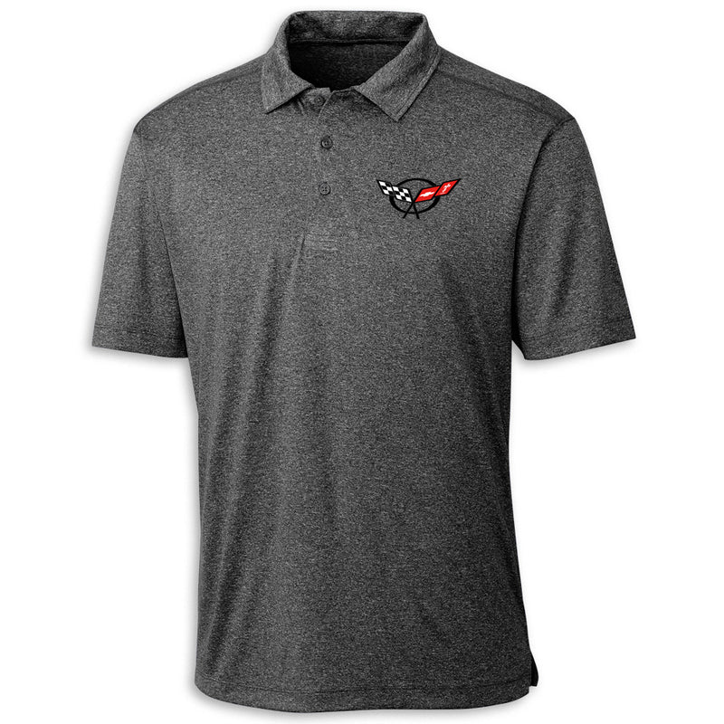 C5 Heritage Performance Polo | Black - Front