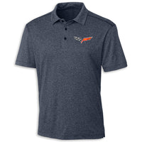 C6 Heritage Performance Polo | Navy - Front