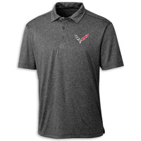 C7 Heritage Performance Polo | Black - Front