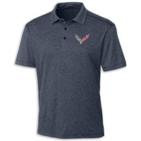 C7 Heritage Performance Polo | Navy - Front