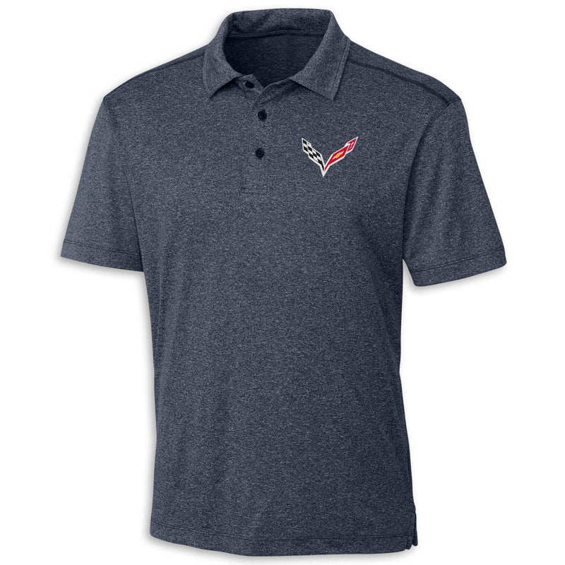 C7 Heritage Performance Polo | Navy - Front