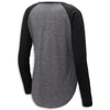 Raglan Sleeve Tee | Black/Gray - Front
